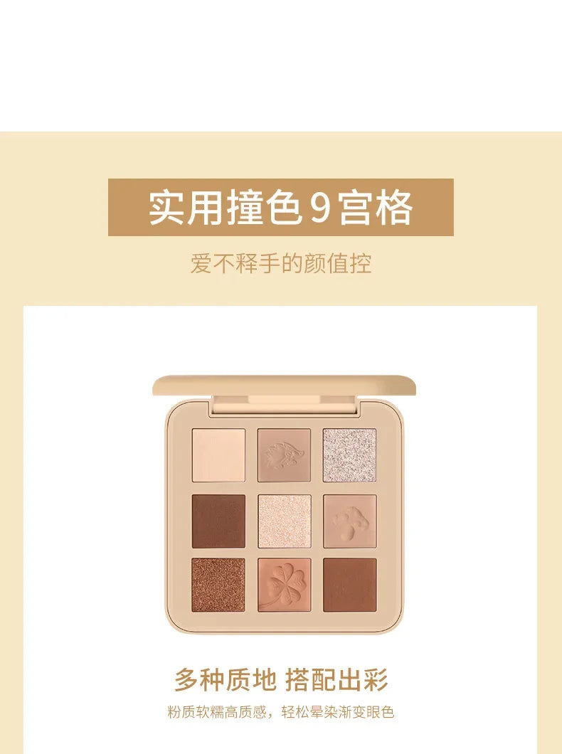 9-Color Embroidered Eyeshadow Palette