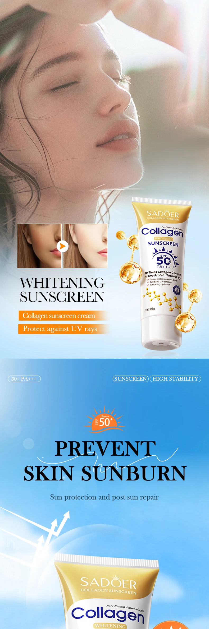 Korean Rice & Probiotics Sunscreen SPF50+