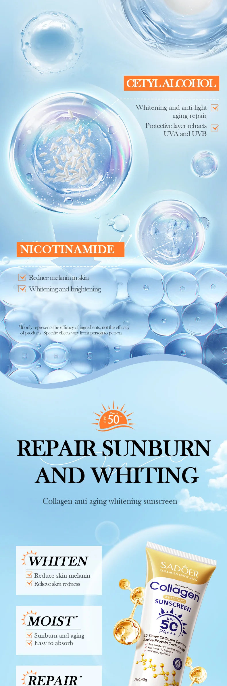 Korean Rice & Probiotics Sunscreen SPF50+