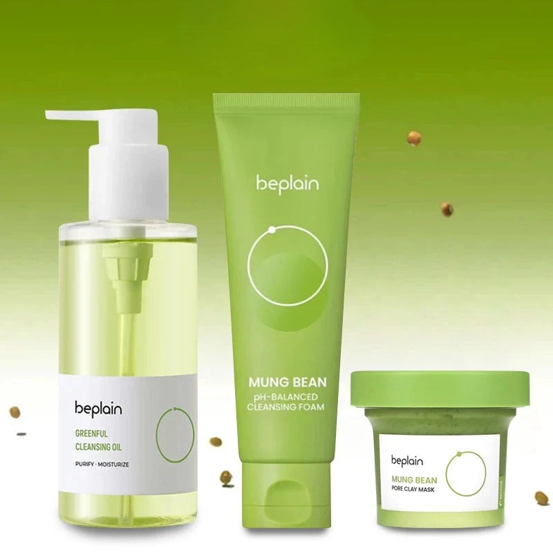 Korean Beplain Mung Bean Skincare Set