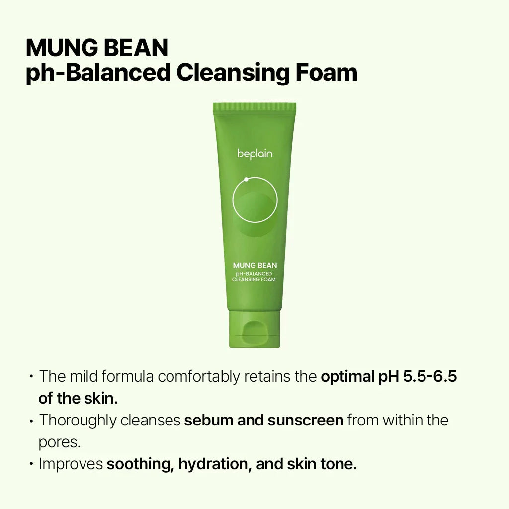 Korean Beplain Mung Bean Skincare Set