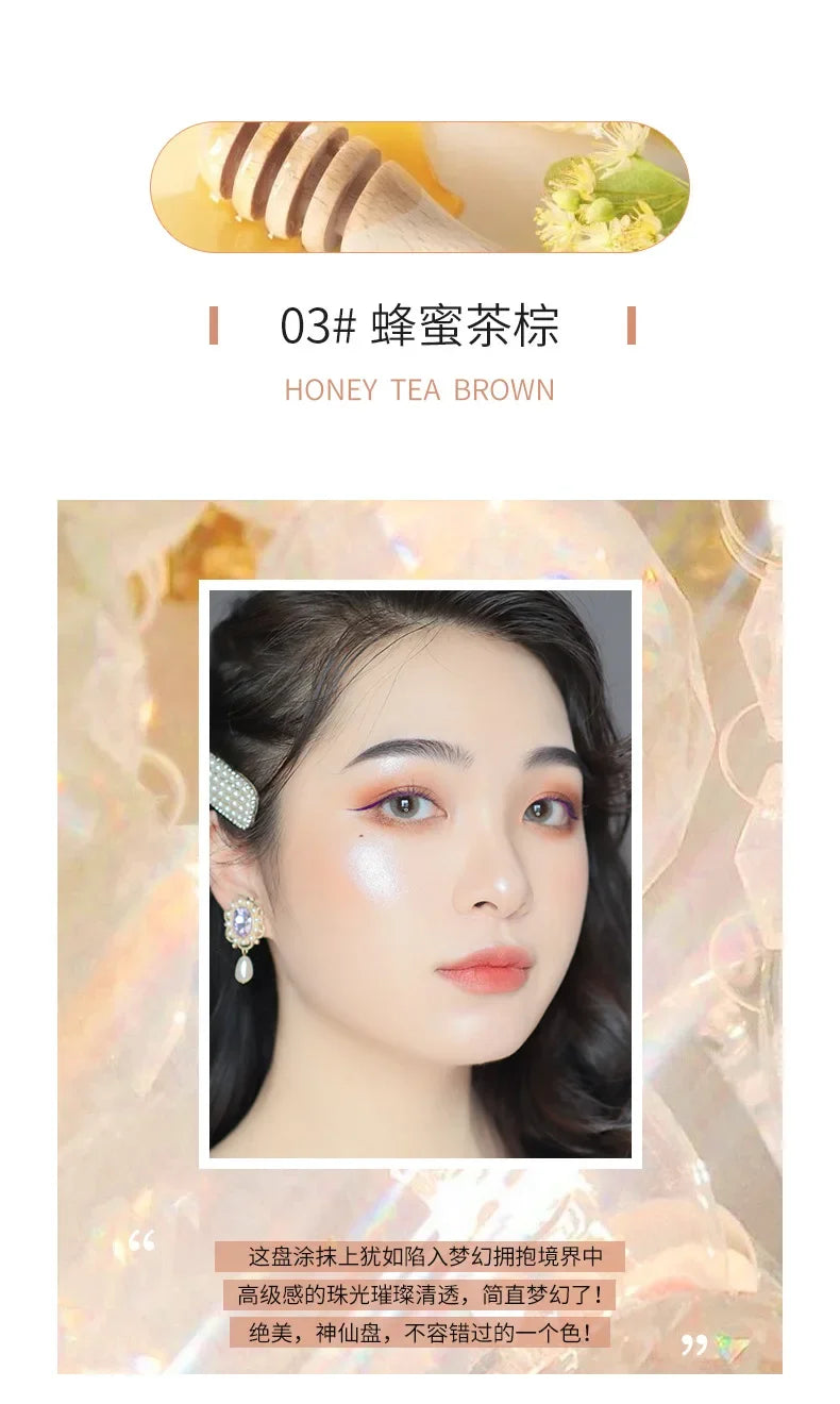 9-Color Embroidered Eyeshadow Palette