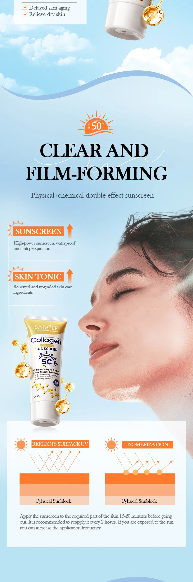 Korean Rice & Probiotics Sunscreen SPF50+