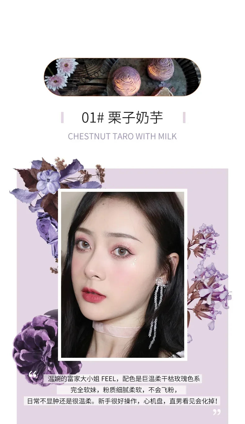 9-Color Embroidered Eyeshadow Palette