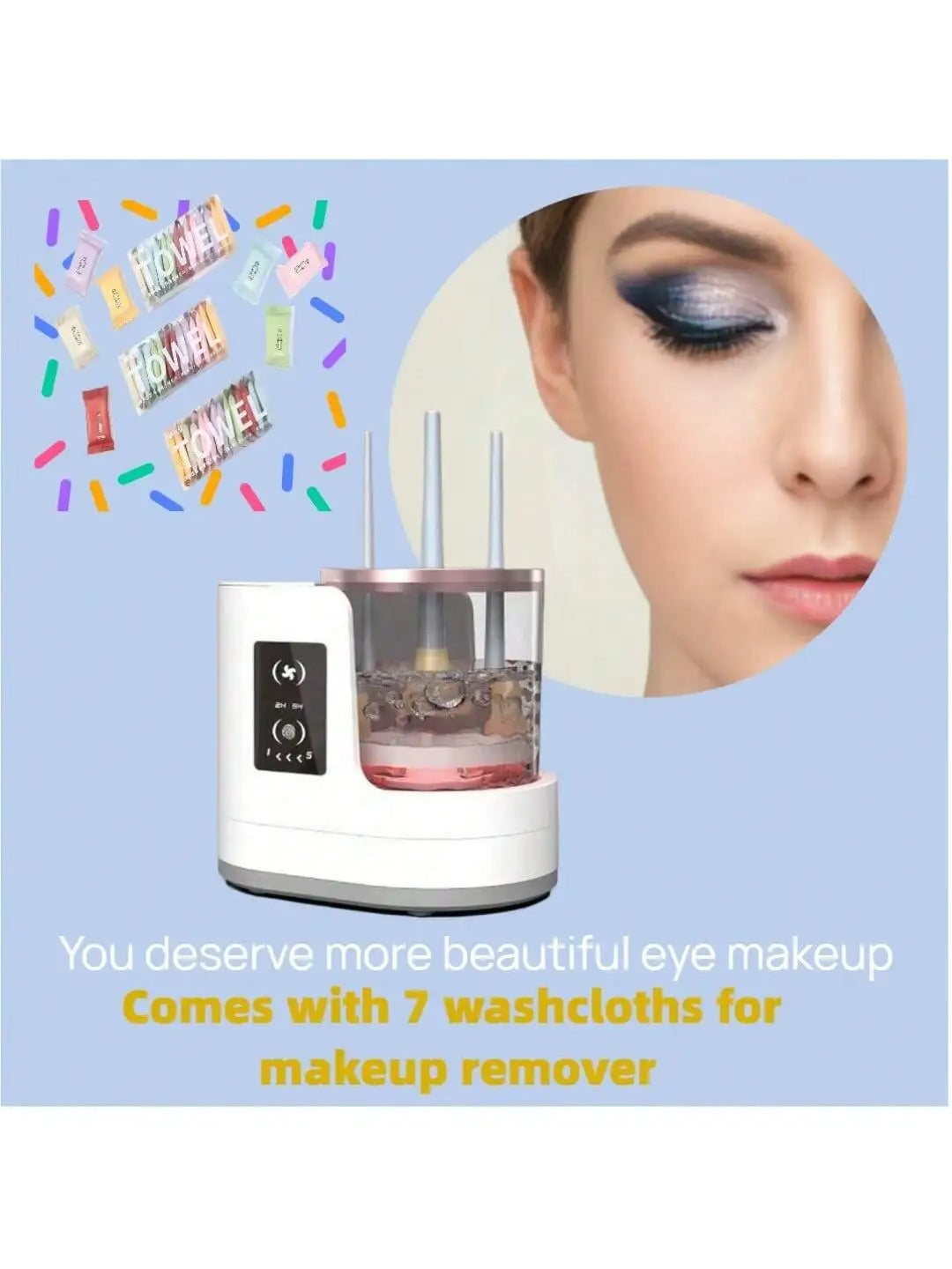 Automatic Makeup Brush Cleaner
