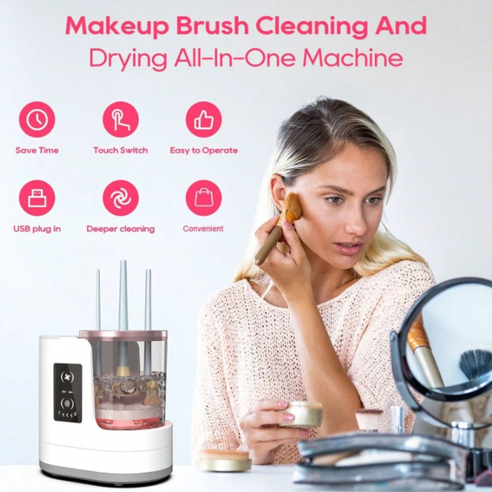 Automatic Makeup Brush Cleaner