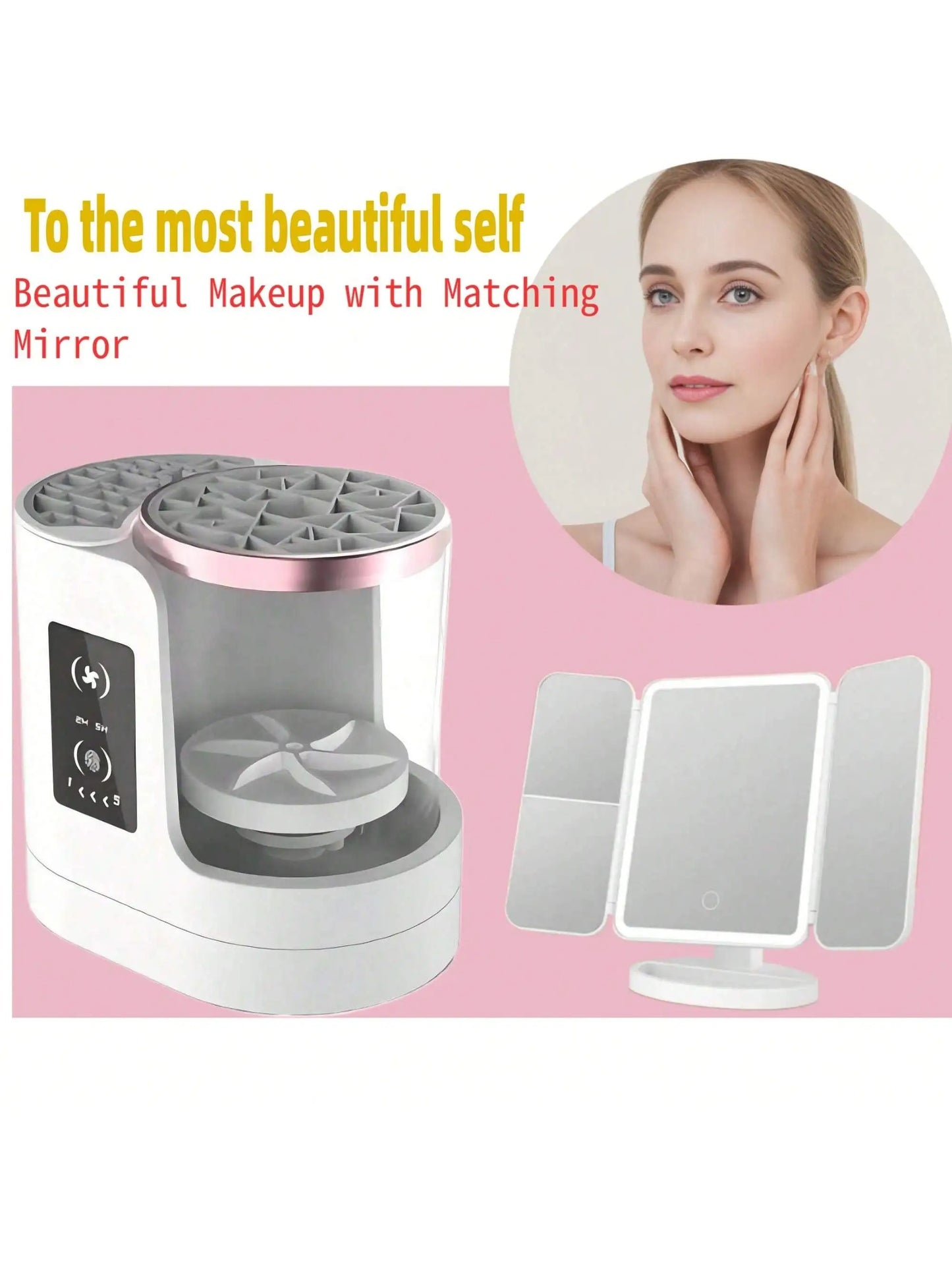Automatic Makeup Brush Cleaner