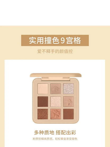 9-Color Embroidered Eyeshadow Palette