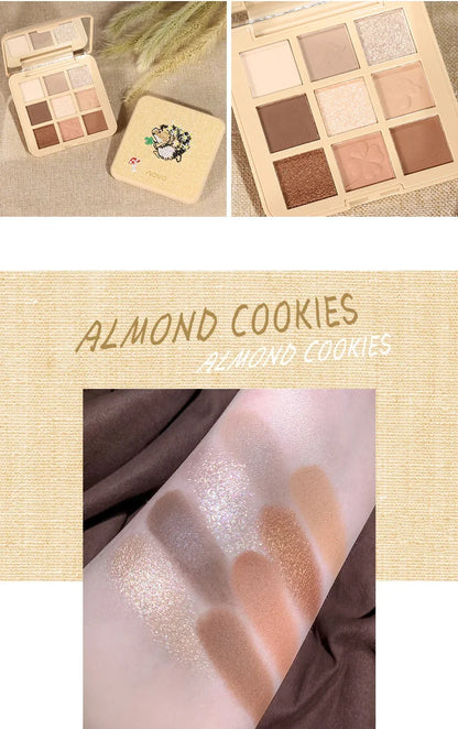 9-Color Embroidered Eyeshadow Palette