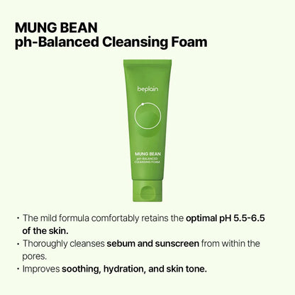 Korean Beplain Mung Bean Skincare Set